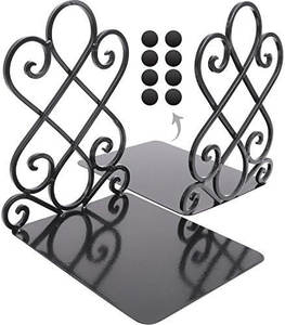 2025 Handcrafted Black Coated <b>Metal</b> Wire Bookend Modern Design Office <b>Desk</b> Book Holder Bulk Pairs Available - Product Image 2