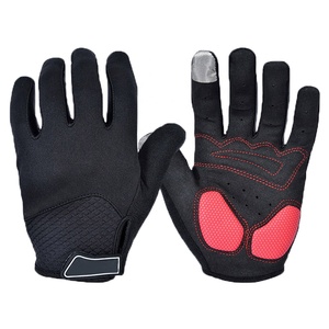 Guantes de Ciclismo de cuero de verano transpirables de Venta caliente de fábrica para hombres dedo completo antichoque pantalla táctil medio dedo deportes - Product Image 4
