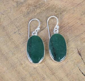 Pierre de sang 925 en argent Sterling pierre de sang pierre précieuse crochet boucle d'oreille bijoux Simple boucle d'oreille forme ovale boucle d'oreille cadeau pour anniversaire - Product Image 2