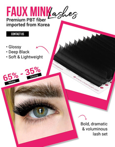 CharmLash PBT fibra sintética pelo pestañas al por mayor bandejas de pestañas ligero profundo negro Natural largo BC Venta caliente en todo el mundo - Product Image 4