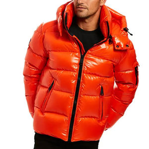 Sublimación Bubble Jacket Hombres Invierno Ligero Cremallera Capucha Puffer Chaquetas Hombres Personalizado Impreso Puffer Jacket Hombres - Product Image 3