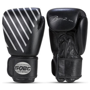 Gants de boxe en cuir noir vintage, meilleurs gants de kickboxing en cuir de vachette, gants de Muay Thai et gants de sac de boxe - Product Image 4