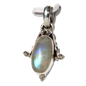 Vente chaude Moonstone Pendentif Collier Fabriqué À La Main 925 En Argent Sterling Gemme Ovale Cabochon Lunette Réglage Unisexe Cadeau Bijoux - Product Image 1