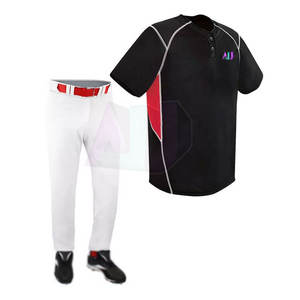 New Arrival <b>Men's</b> Baseball Jersey and Pants Set Plus Size Breathable Soft 100% Polyester Material - Product Image 1