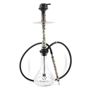 Factory Direct Portable Wooden Shisha, Luxury Glass Base <b>Hookah</b> Narguile Set with Travel Bag for Wholesale - Product Image 2
