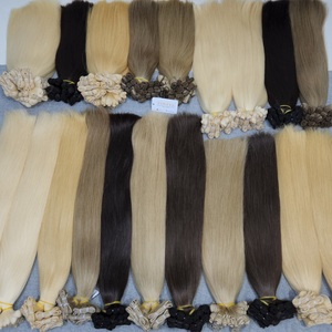 Extensions de cheveux 100% vierges et à cuticules intactes, double trame Genius, cuticules fines intactes, pointes épaisses, lisses comme des baguettes, couleur naturelle - Product Image 1