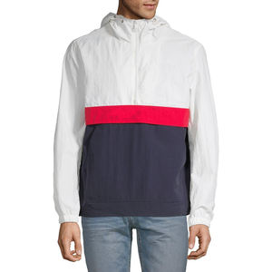 Vestes de sport sur mesure pour hommes, coupe-vent à fermeture éclair quart, imperméable, vêtements d'équipe, veste coupe-vent, impression personnalisée, broderie - Product Image 1