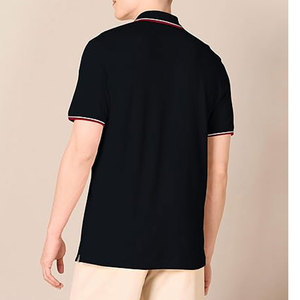 Tela de Punto 100% Algodón Sólida Antiarrugas, Camiseta Personalizada de Manga Corta para Hombre - Product Image 6