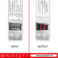 Pilote LED ultra-mince DALI-2 & PUSH Dimmable à courant constant 20W Efficacité améliorée pour un éclairage économe en énergie