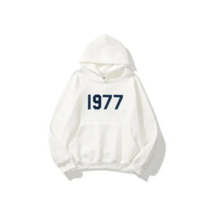 450 Gsm French Terry Heavy Weight Drop Shoulder Diseño bordado Sudadera con capucha Streetwear Heavy Cotton Sudadera con capucha de gran tamaño - Product Image 1