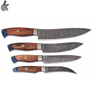 High Quality Custom Logo Damascus Steel Chef <b>Knife</b> <b>Set</b> Handmade New Design <b>Sharp</b> Cutting Wood Eco-Friendly 4 Blades Kitchen Use - Product Image 5