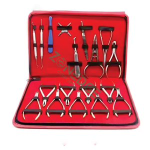 Juego de instrumentos de ortodoncia dental profesional, juego de herramientas dentales de acero inoxidable, 18 Uds. - Product Image 2