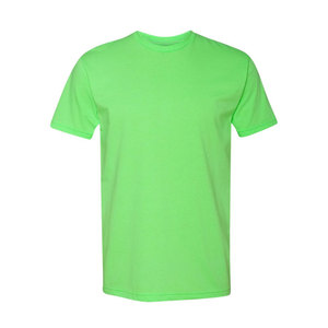 Wholesale Men's Solid Mint Green Casual Short Sleeve Round Neck T-Shirt Cotton Plain Dyed Summer Wear Men shirts - Product Image 2