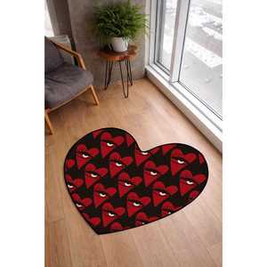 Tapis à motif écossais rose, cadeau pour petite amie, tapis pour la Saint-Valentin, Heart 2 - Product Image 4