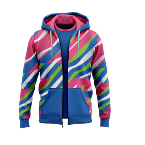 Sudaderas con Capucha Sublimadas con Cremallera y Estampado Completo Personalizado al por Mayor, Primavera 2025 - Product Image 5