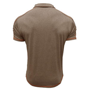 Polo en coton décontracté à manches courtes et coupe ajustée pour homme Motif solide Prix - Product Image 4