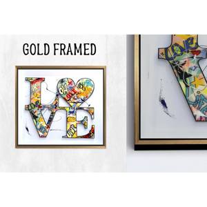 Art mural graffiti moderne : toile imprimée pour la décoration de la maison, 1P Goldframedcanvas - Product Image 1