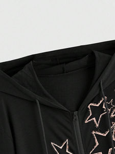 Sudadera con capucha de manga larga de calidad premium, conjunto de moda de otoño 2025, sudadera sólida de gran tamaño con bolsillos. - Product Image 5