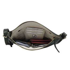 กระเป๋าสะพายพาดลำตัวหนังแท้ทำจากขี้ผึ้งเนื้อละเอียดละเอียดสีแทนผักจากอินเดีย - Product Image 3