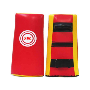 Leather Kickboxing Practice Large Pad <b>Kick</b> <b>Shield</b> with Comfortable Handles for Boxing Martial Arts and Sports Training - Product Image 1