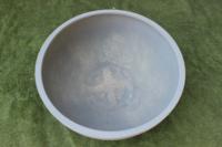 Pot Bunga/Vas Tanaman KNT Fiberglass Klasik Putih Bentuk Persegi Panjang, Tahan Lama, Ringan, untuk Dalam/Luar Ruangan, Pot Taman Ukiran Tangan