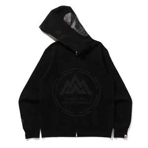 Mejor Material de cara completa cremallera sudaderas con capucha de manga larga patrón sólido Streetwear 100% algodón para invierno - Product Image 3