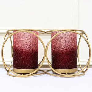 Gold Metal Candle Holder Add a Dramatic Flair to Your Home Modern <b>Tea</b> <b>Light</b> Sleek and Chic for Contemporary Living - Product Image 1