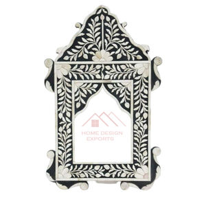 Espejo Decorativo de Pared Largo, Tallado a Mano con Incrustaciones de Hueso, Espejos Decorativos para Pared de Hogar - Product Image 4