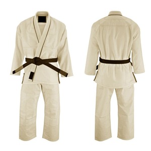 Uniforme de BJJ de Alta Calidad 100% Algodón para Adultos, Liso, Teñido, Bordado, Panel Interior Sublimado, Transpirable, Frente Muy Económico - Product Image 1