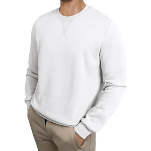 Sweat-shirt d'hiver pour homme 100% coton polaire Premium Poignets côtelés Couture lisse Teinture unie Poche Respirant Séchage rapide - Product Image 2