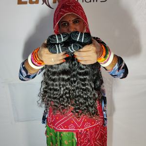 Venta al por mayor Precio de fábrica de alta calidad de la India Virgen Cutícula alineada Extensiones de cabello Estilo de onda suelta Paquetes rectos profundos - Product Image 2