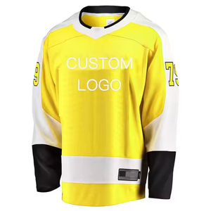2024 Reversible 100% poliéster Hockey sobre hielo Jersey personalizado nuevo diseño ropa deportiva invierno uniforme equipo nombre impresión OEM servicio - Product Image 5