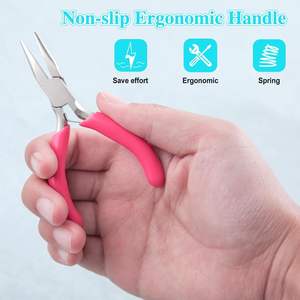Mini <b>Bent</b> <b>Nose</b> <b>Plier</b>- Precision <b>Pliers</b> for Crafts, Jewelry, Electronic, DIY- 4-1/2 Inch - Product Image 3