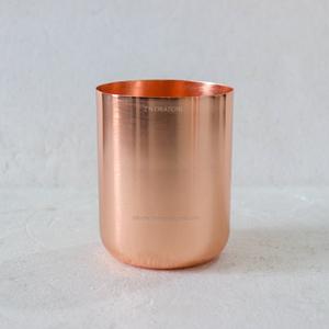 Récipient de bougie en cuivre fait main avec couvercle décoration de la maison porte-cire votif en métal pour la fabrication de bougies - Product Image 3