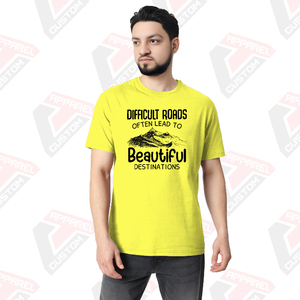 T-shirt confortable ultra doux essentiel pour hommes pour l'été Appliques écologiques Décoration Denim Batik Velours côtelé Options de tissu - Product Image 6