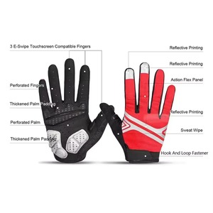 Gants de cyclisme unisexes personnalisables en néoprène/cuir/polyester, écologiques, lavables, respirants, à doigts complets, sur mesure – Fournisseur d'usine - Product Image 4