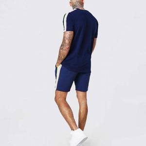 Ensembles de shorts imprimés élégants pour hommes de haute qualité et durables, parfaits pour les vêtements décontractés et les vêtements de sport, ensembles jumeaux à rayures pour hommes - Product Image 3