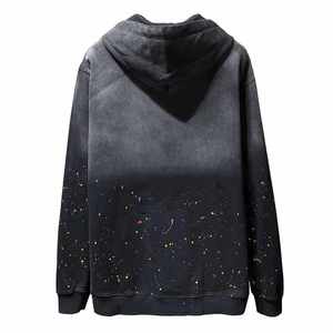 Logotipo personalizado Bling Hoodies French Terry 100% Cotton Hoodie Acid Wash Oversized FOR HOODIE - Product Image 6