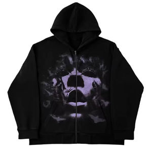 Sweat à capuche épais de haute qualité 100% coton pull à capuche Logo personnalisé DTG imprimer surdimensionné polaire vierge unisexe sweat à capuche personnalisé pour hommes - Product Image 2