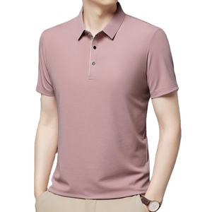 Chemise Polo Homme à Manches Courtes en Coton Uni avec Logo Personnalisé Brodé et Imprimé, Design d'Été, Mode et Confort - Product Image 1