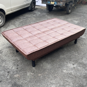Modern 1.8m Convertible <b>Sofa</b> <b>Bed</b> HOBS01N Brown with Reclining and Foldable Features for Living Room and Gym Home Furniture - Product Image 3
