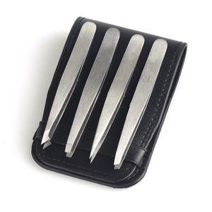 Juego de pinzas para cejas de calidad superior de fabricante profesional, el mejor diseño nuevo con punta curva y puntiaguda, precio al por mayor - Product Image 4