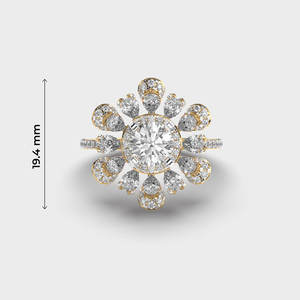 Anillo de Compromiso de Oro Sólido de 14K. Diseñado para realzar el brillo desde cualquier ángulo, su ajuste refinado - Product Image 3