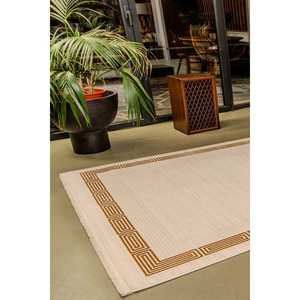 Tapis d'intérieur Netline Home Depot Cream Modern Mazzini 1482, 60% viscose, 40% acrylique, anti-peluchage, facile à nettoyer, durable, 80x150 cm - Product Image 5