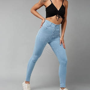 Winter Wear Pants <b>Women</b> Cotton Made <b>Jeans</b> Pant Casual Wear <b>Jeans</b> Pants For <b>Women</b> In Wholesale Price - Product Image 2