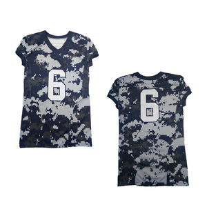 เสื้อกีฬาแขนสั้นเสื้ออเมริกันฟุตบอลระบายอากาศได้ดี - Product Image 4