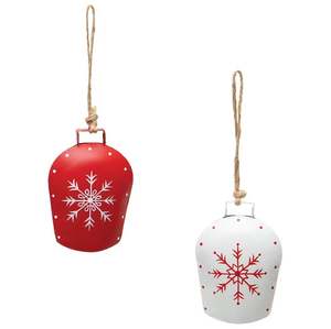 Adorno navideño con forma de campana, elegante, al por mayor, para árbol de Navidad, decoración de pared del hogar, Navidad, Año Nuevo, hecho en India. - Product Image 3