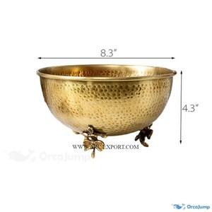 Décoration de table vintage à 2 étages Diya Urli Stand Modern Classic New Pattern Festival Decorating Pure Brass Urli Competitive Price - Product Image 6