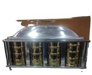 Plato de frotamiento de mesa de acero inoxidable económico al por mayor decorativo de boda indio hecho a mano para uso en hoteles - Product Image 1