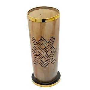 Vaso de chupito de cuerno natural para barware de alta gama, vaso de chupito de cuerno hecho a mano para bares vintage, auténtico vaso de chupito de cuerno vikingo hecho a mano - Product Image 1